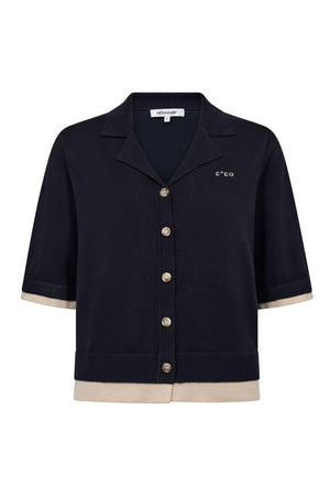 LueCC Crop Cardigan 120-Navy - 42019