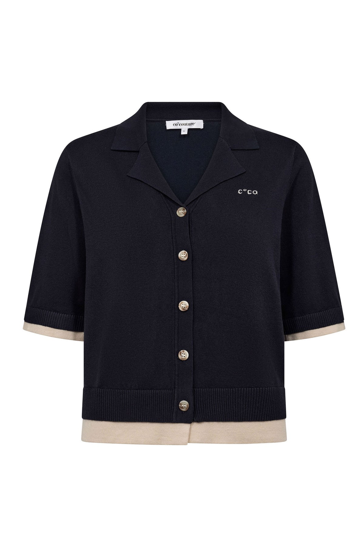 LueCC Crop Cardigan 120-Navy - 42019