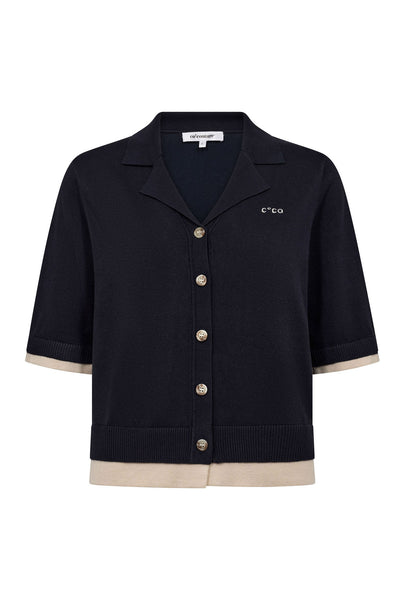 LueCC Crop Cardigan 120-Navy - 42019 Thumbnail