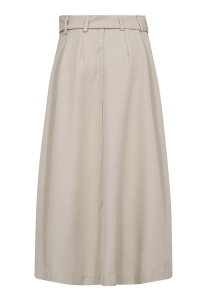 LunaCC Belt Pleat Skirt 2006-Taupe - 44013 Thumbnail