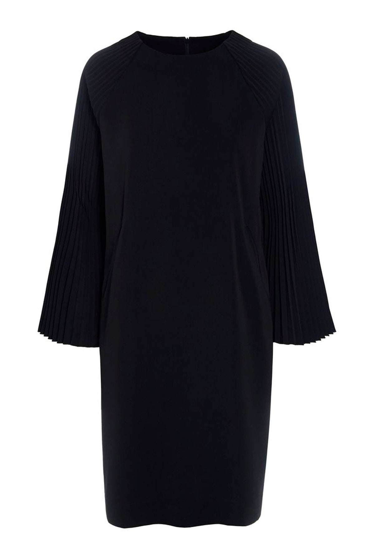 Yume klänning med plisserad detalj Black - 267-2491-5935