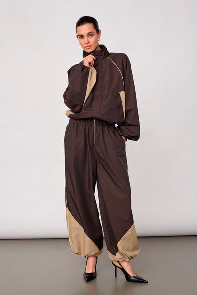 Aloracc Block Pant Mörkbrun - 500847 Thumbnail