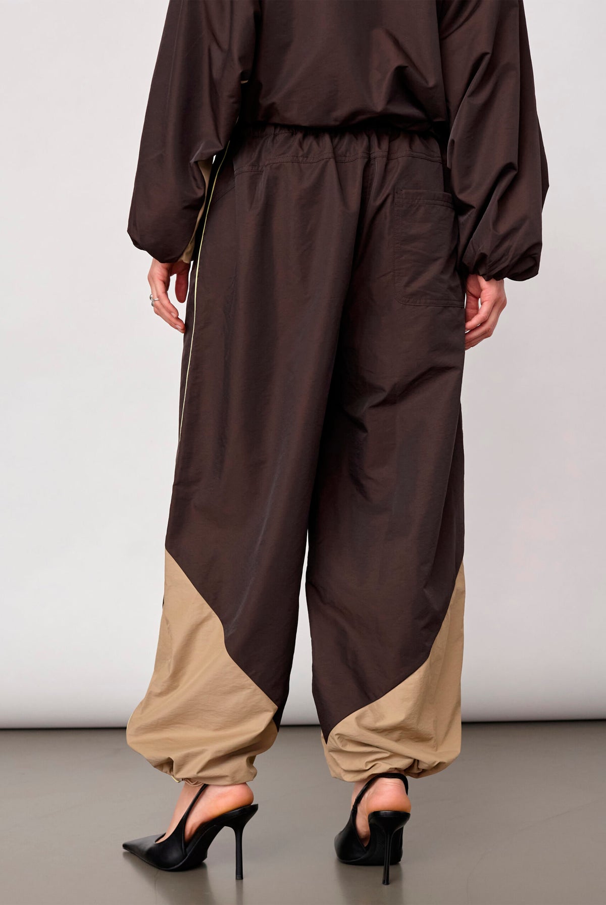 Aloracc Block Pant Mörkbrun - 500847