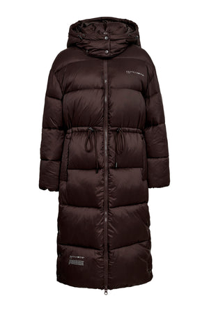 Climb Long Puffer Jacket Mocca - HL10715