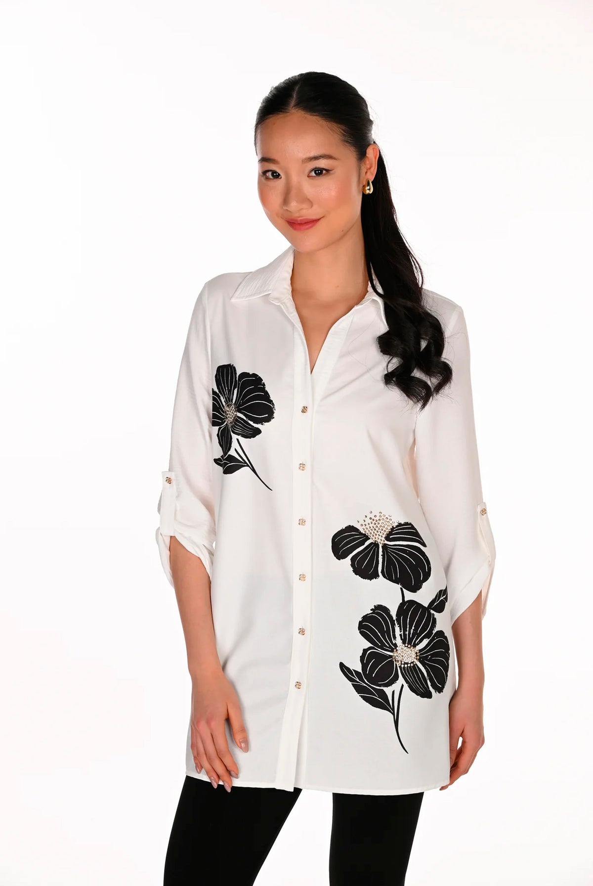 VÄVD BLUS OFF-WHITE - 263747