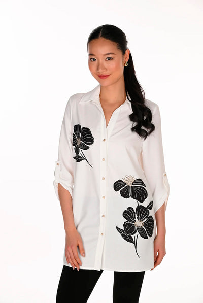 VÄVD BLUS OFF-WHITE - 263747 Thumbnail