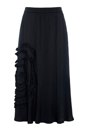 Kuhaku kjol med detalj Black - 267-2446-5954