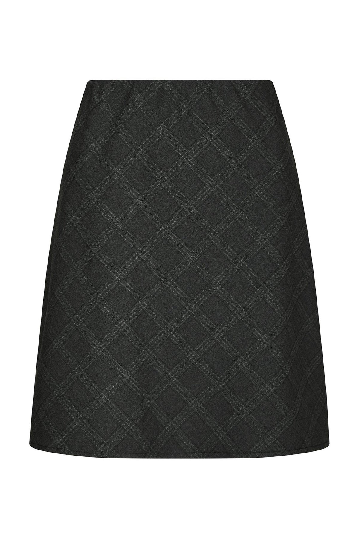 Lunna Check Short Skirt Antracit - 168223