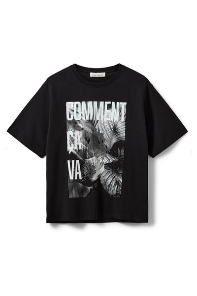 MAESW OVERSIZED PRINTED T-SHIRT 1000 Black - S262365 Thumbnail