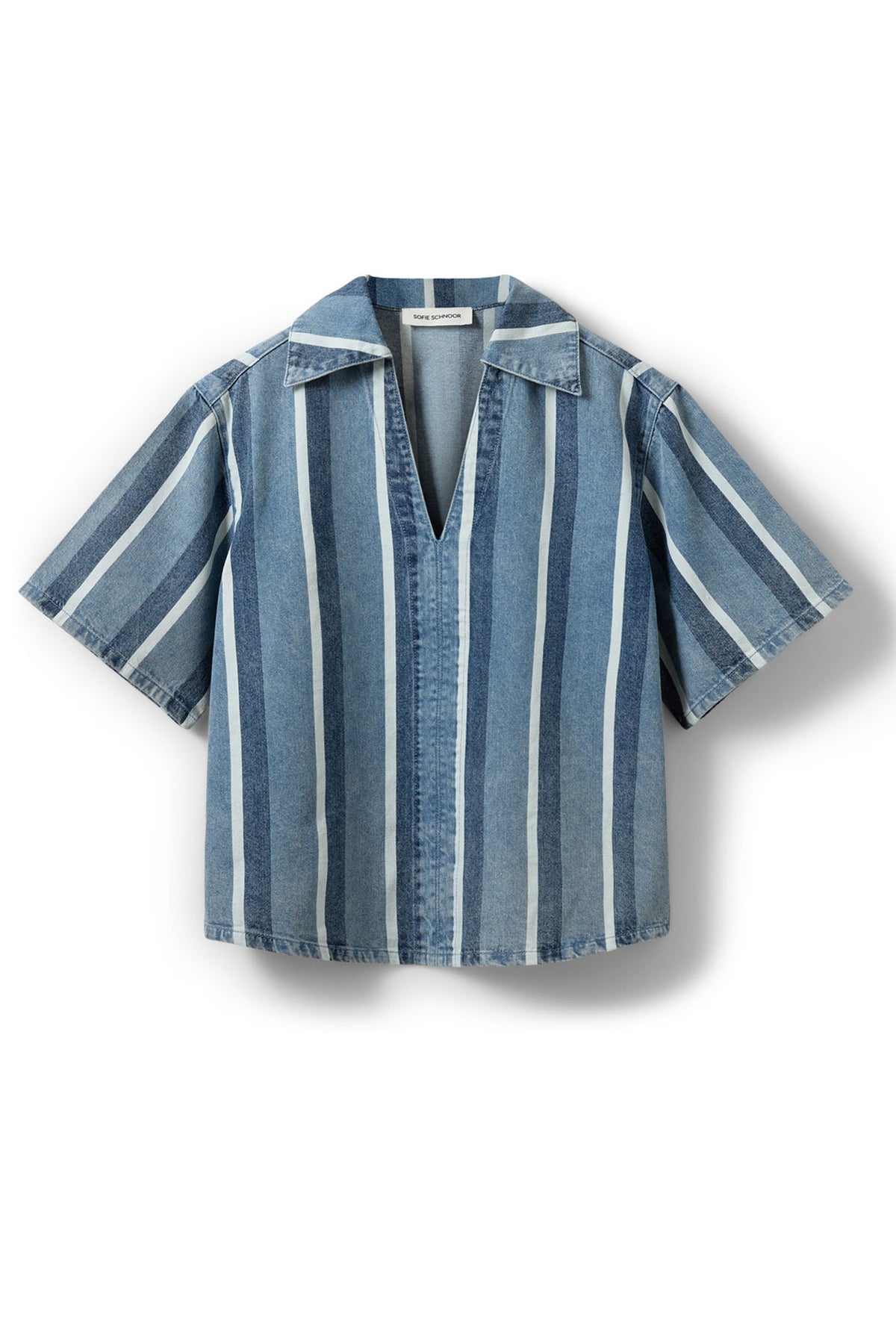 MAKISW RANDIG JEANSKJORTA 5123 Blå denim Randig - S262270
