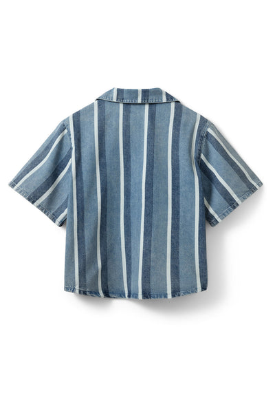 MAKISW RANDIG JEANSKJORTA 5123 Blå denim Randig - S262270 Thumbnail