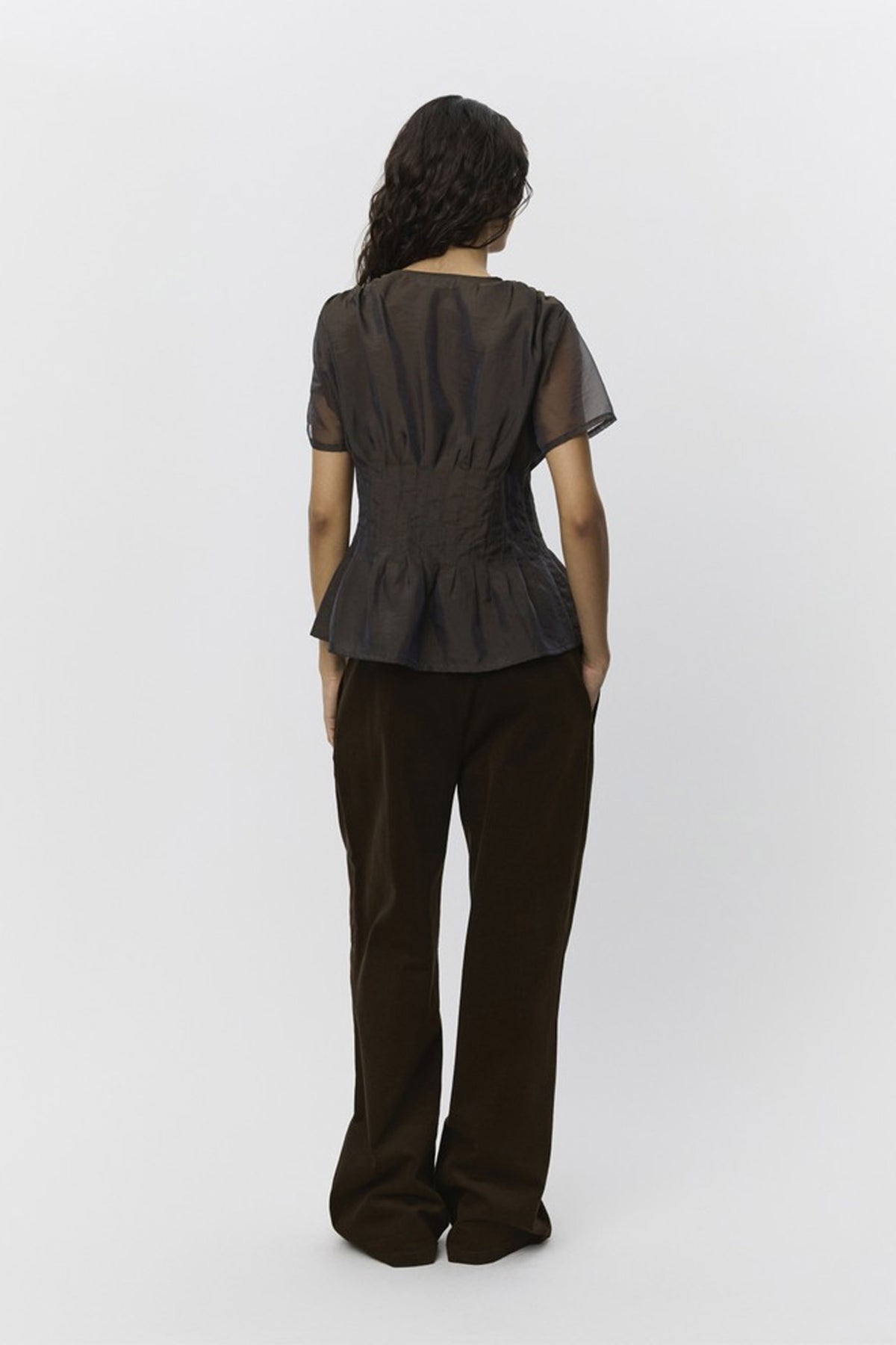 MALINASW TROUSERS 7025 Mörkbrun - S253353