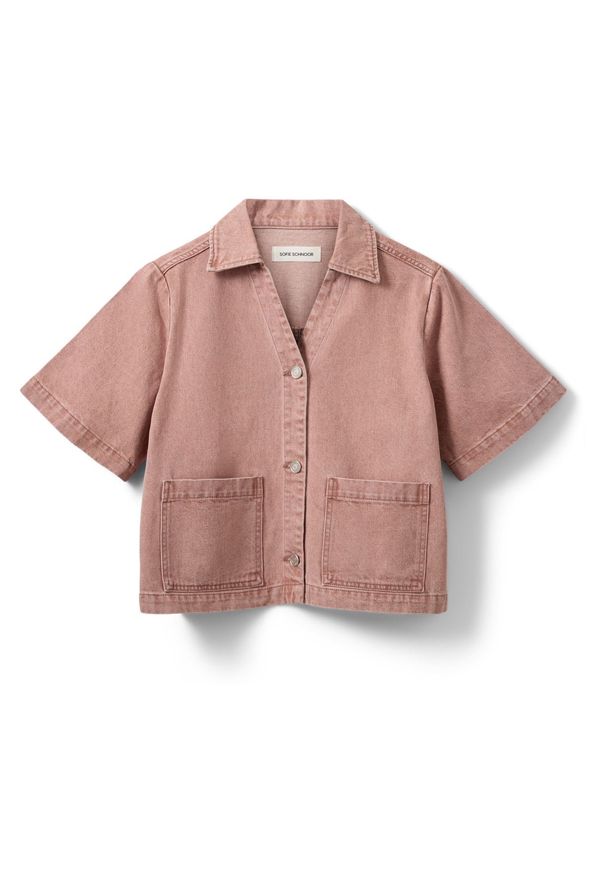 MANJASW KORTÄRMAD DENIMSKJORTA 9102 Rose Denim - S262245