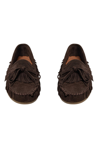 MARGITSW FRINGE SHOE 7080 Mörkbrun - S262761 Thumbnail