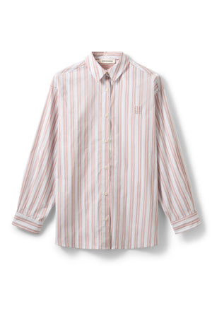 MERCYSW OVERSIZED SHIRT 4169 Ljusrosa randig - S262205