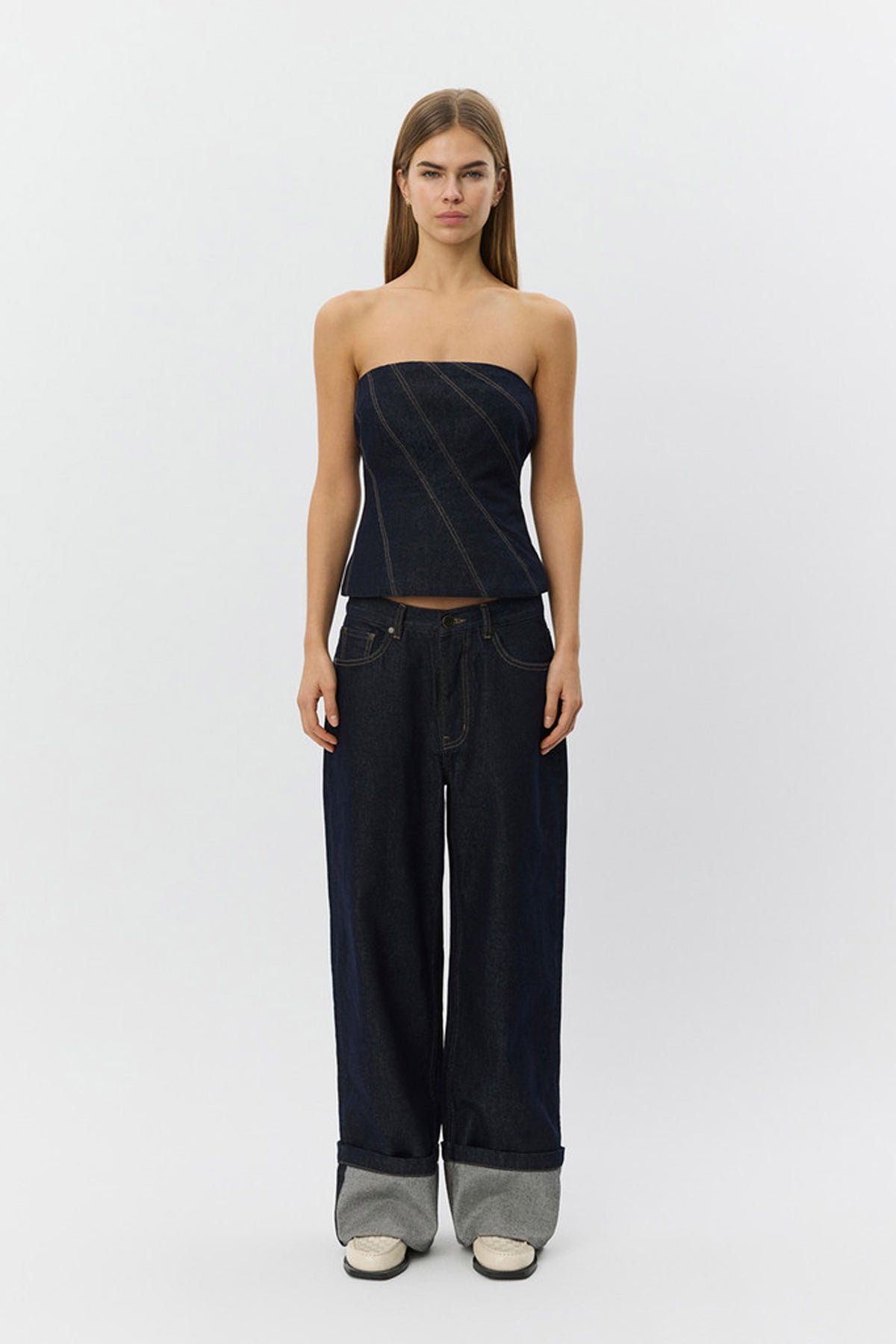 MISHASW RAW DENIM JEANS 5090 Mörk denimblå - S261461