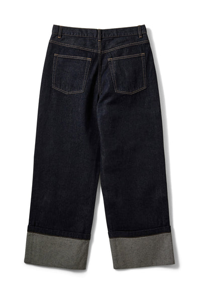 MISHASW RAW DENIM JEANS 5090 Mörk denimblå - S261461 Thumbnail