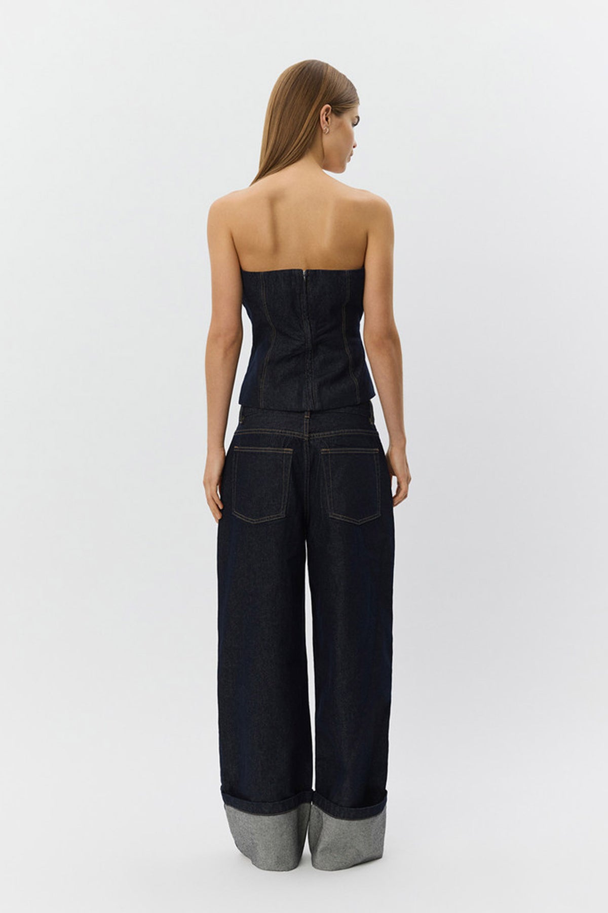 MISHASW RAW DENIM JEANS 5090 Mörk denimblå - S261461