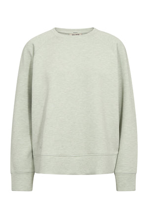 MMAbello O-LS MŠlange Sweatshirt Frosty Green - 180720