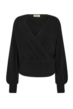 MMAdy Cashmere Wrap Knit Svart - 173140