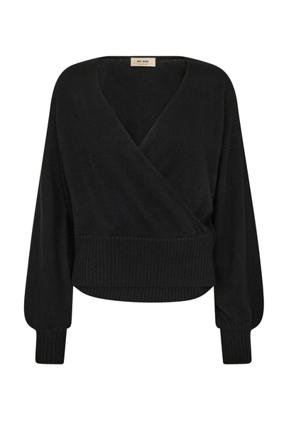 MMAdy Cashmere Wrap Knit Svart - 173140 Thumbnail