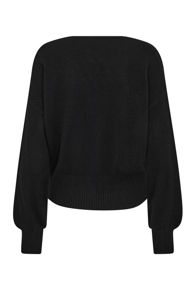 MMAdy Cashmere Wrap Knit Svart - 173140 Thumbnail