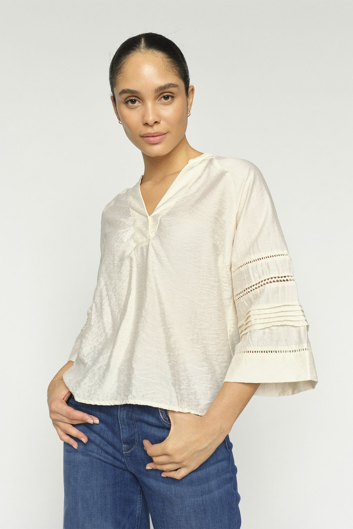 MMAleysa Nila Blouse ECRU - 177950
