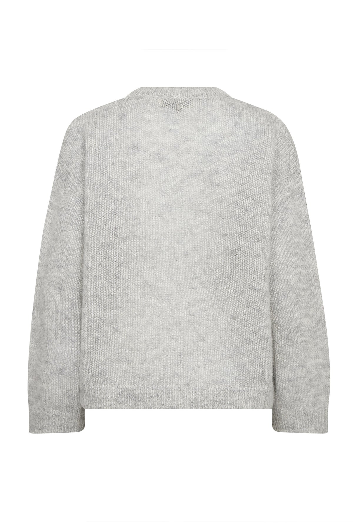 MMAroa Bernat Emb Knit Light Grey Melange - 182910