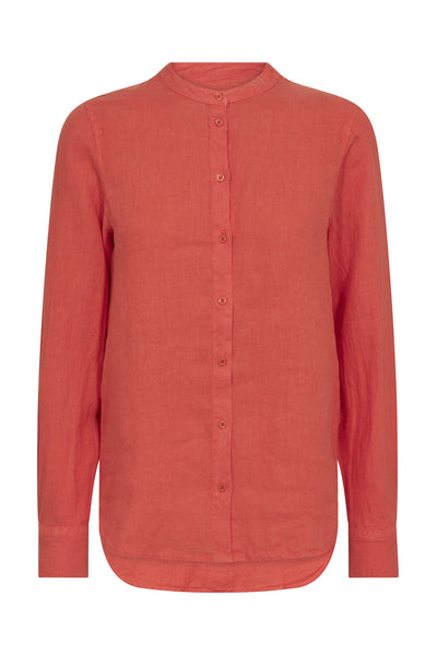 MMArtina Linneskjorta Spicy Orange - 178000 Thumbnail