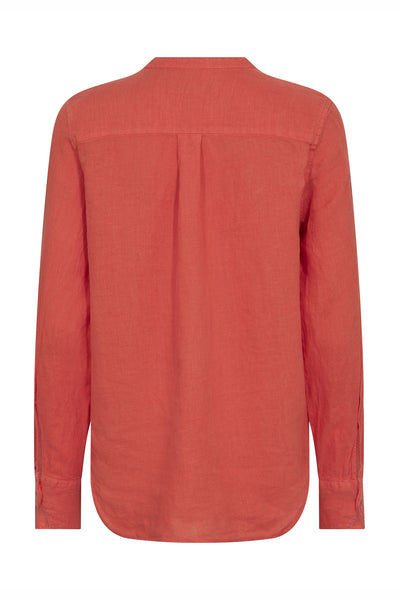 MMArtina Linneskjorta Spicy Orange - 178000 Thumbnail