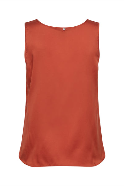 MMAstrid V-ringat linne i siden Spicy Orange - 153590 Thumbnail