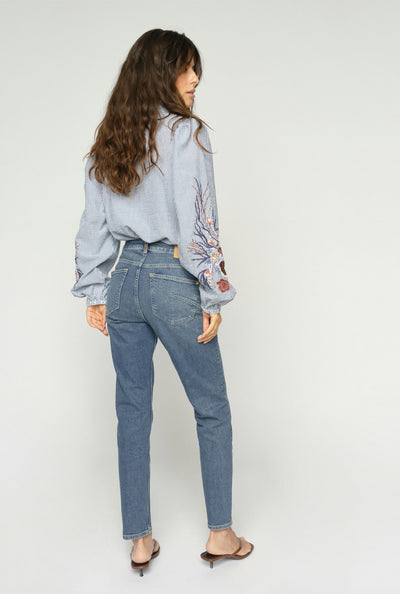 MMAsya Jentra Jeans Mid Blue - 176410 Thumbnail