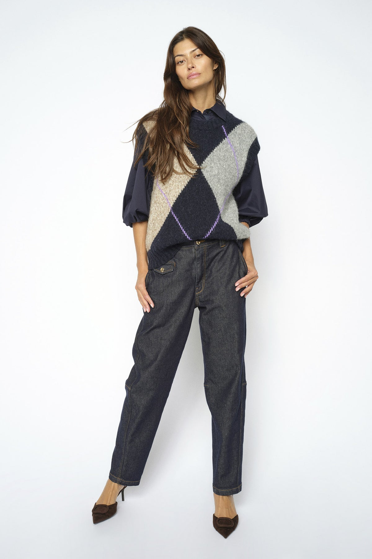 MMAymen Chino Denim Jeans MÖRKBLÅ - 181000