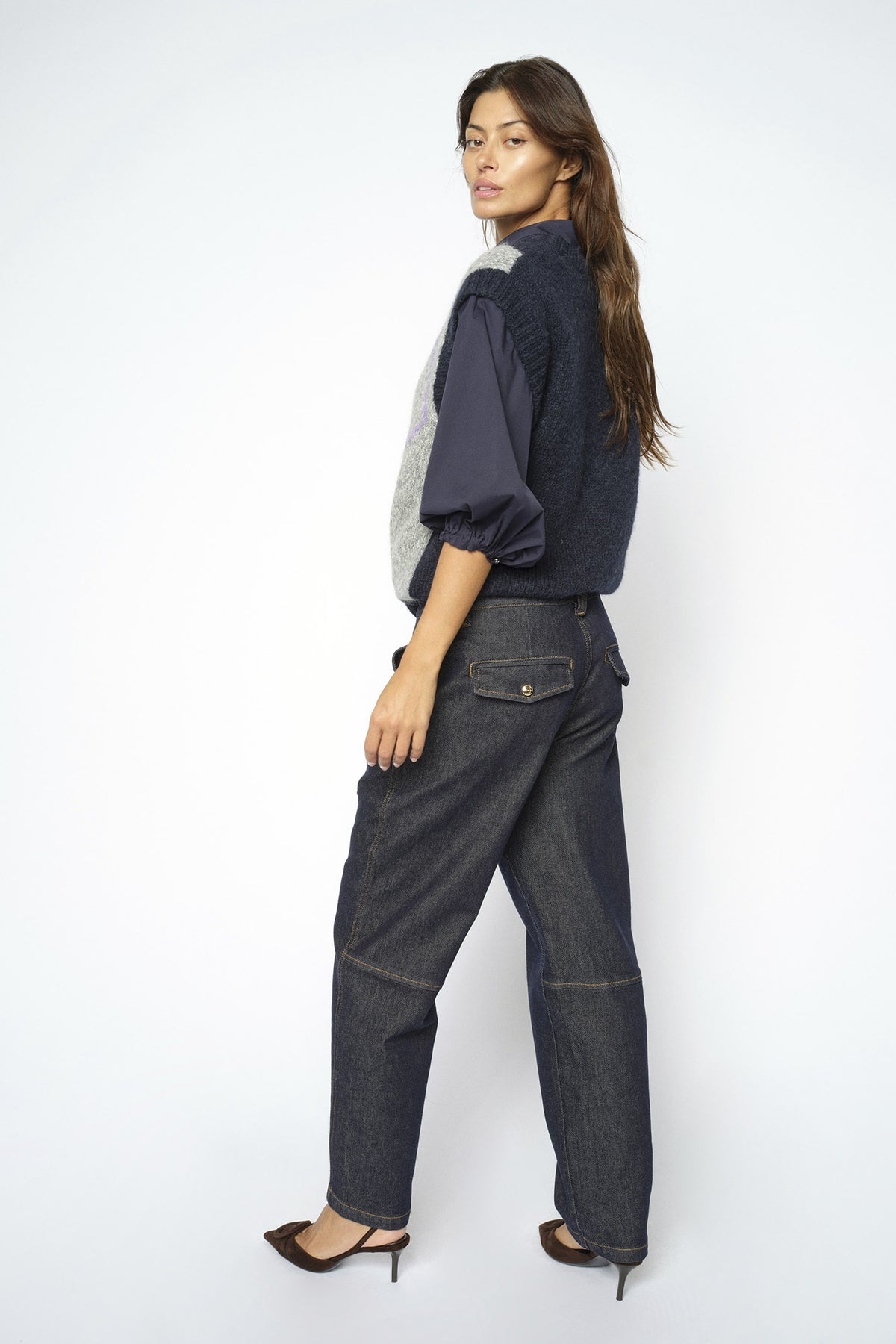 MMAymen Chino Denim Jeans MÖRKBLÅ - 181000