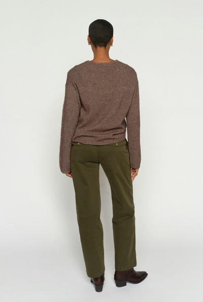MMAymen Len Ankle Pant Olive night - 176540 Thumbnail