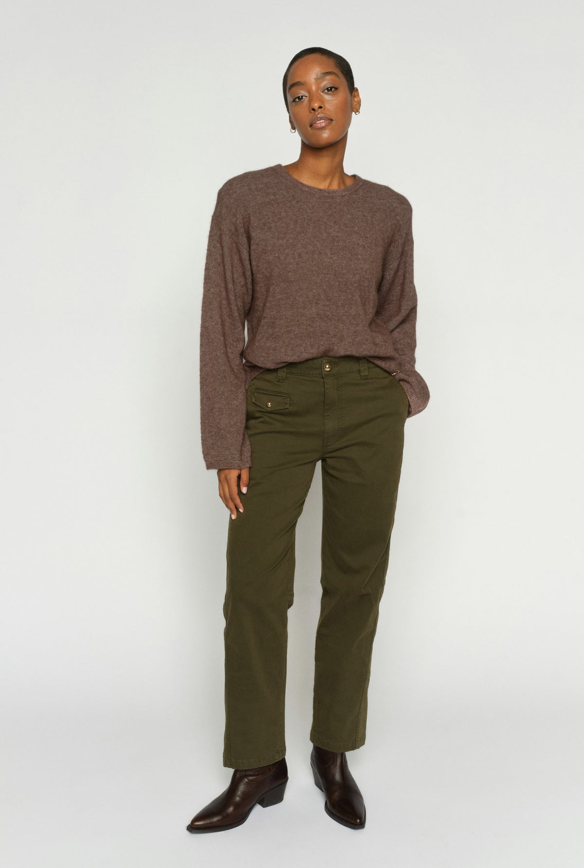 MMAymen Len Ankle Pant Olive night - 176540