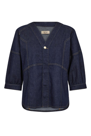 MMBari Crispy Shirt MÖRKBLÅ - 178490