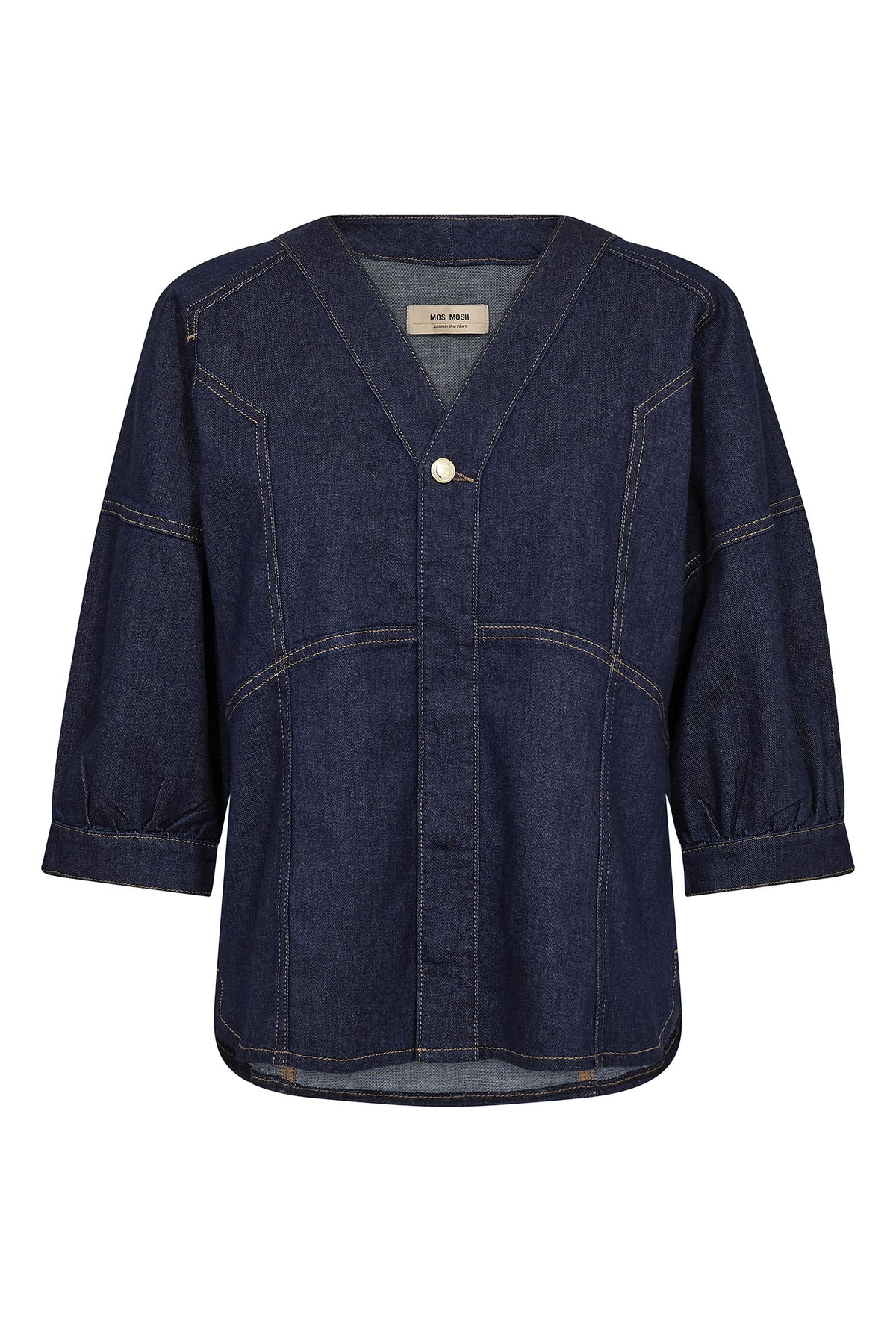 MMBari Crispy Shirt MÖRKBLÅ - 178490
