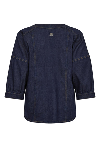 MMBari Crispy Shirt MÖRKBLÅ - 178490 Thumbnail