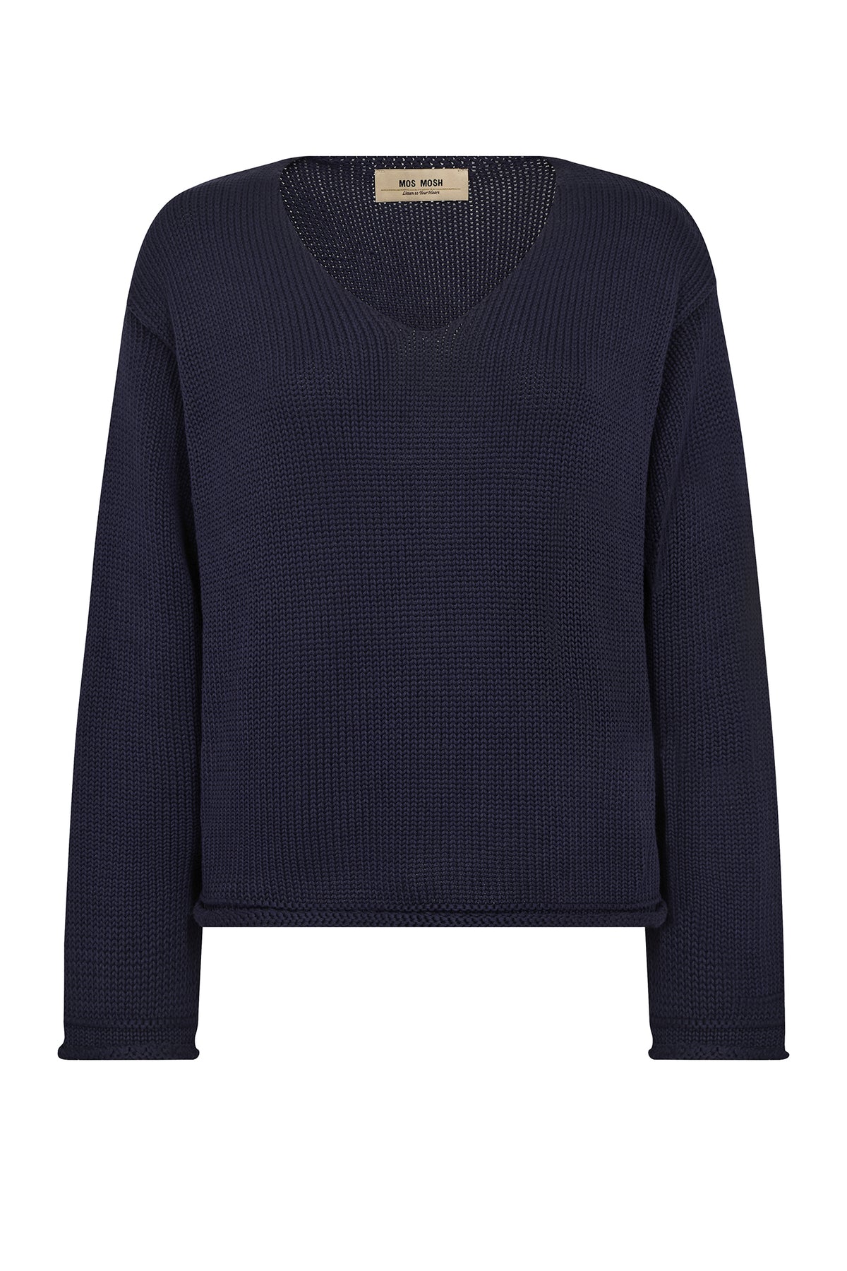 MMBine LS V-neck Knit Maritime Blue - 168060