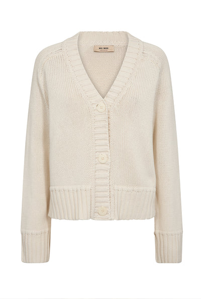MMRola Bine V-Neck Knit Cardig ECRU - 176690 Thumbnail