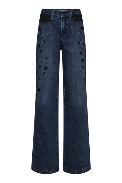 MMColette Bouquet Jeans Blå - 175080 Thumbnail