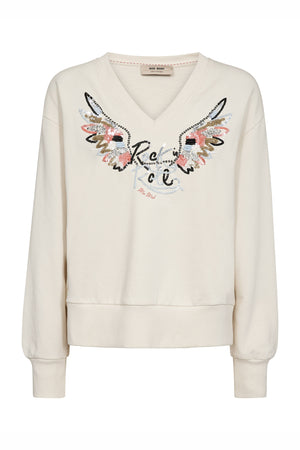 MMCosette V-LS Spring Sweatshirt ECRU - 178020