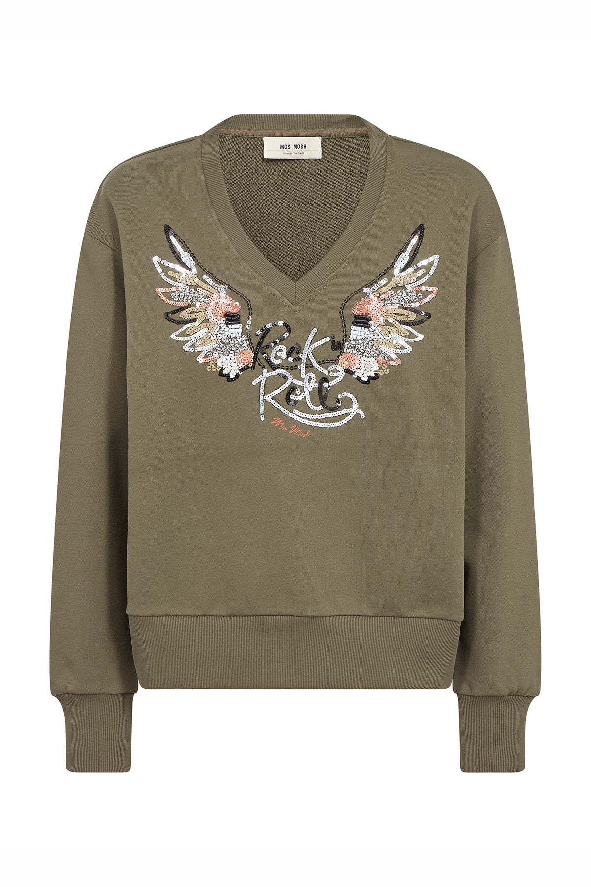 MMCosette V-LS Spring Sweatshirt Olive night - 178020