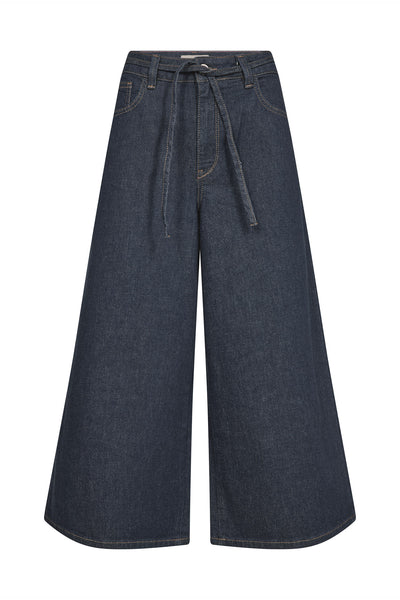 MMCulotte Zack Jeans MÖRKBLÅ - 179870 Thumbnail