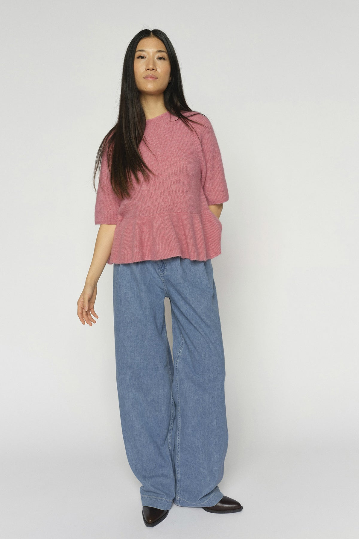 MMDagny Pleat Jeans Ljusblå - 178590