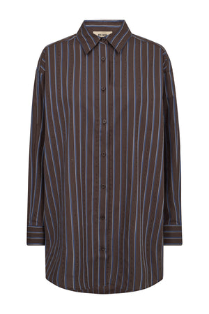 MMDanika Stripe Rhin Skjorta Bracken - 175650
