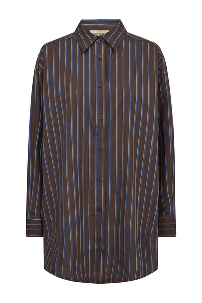 MMDanika Stripe Rhin Skjorta Bracken - 175650 Thumbnail