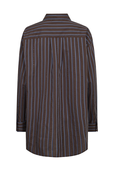 MMDanika Stripe Rhin Skjorta Bracken - 175650 Thumbnail