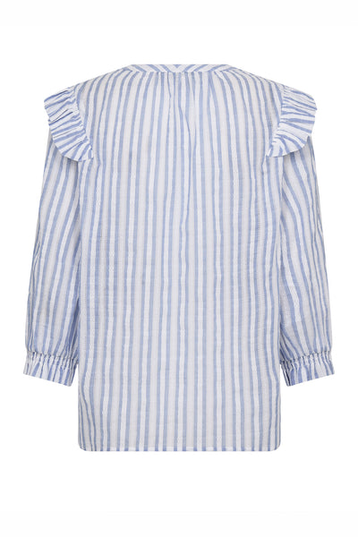 MMDebby Stripe Shirt Brunnera Blue - 177110 Thumbnail